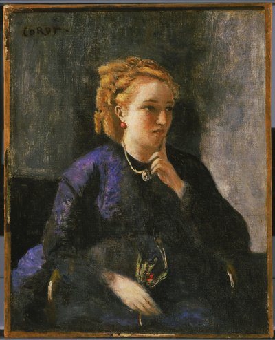 Portrait of a Woman by Jean-Baptiste-Camille Corot