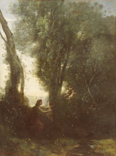 Morning by Jean Baptiste Camille Corot