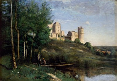 Ruins of the Château de Pierrefonds by Jean-Baptiste-Camille Corot