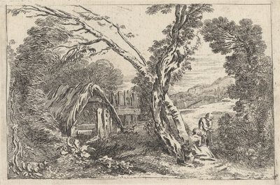 Man and Woman Digging, Plate from 