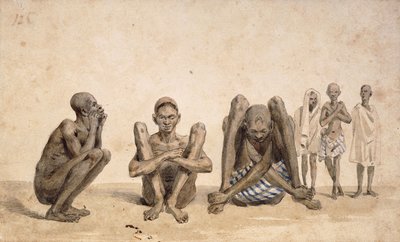 Black People of Rio Janeiro, c. 1825-6 by Jean Baptiste Debret