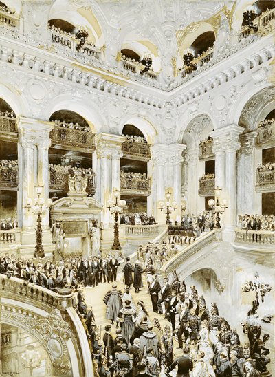 Inauguration of the Paris Opera House, 5th January 1875, 1878 by Jean Baptiste Edouard Detaille