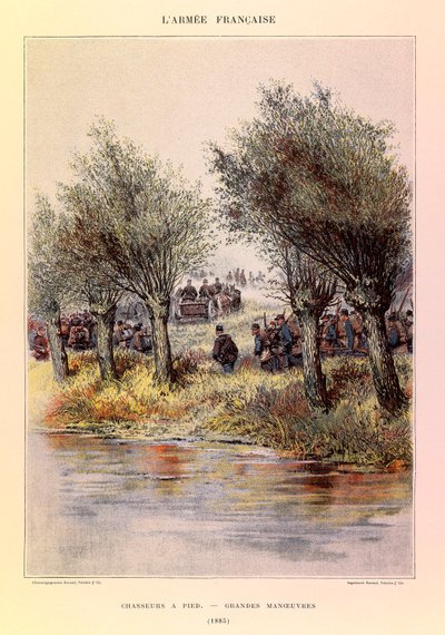 Hunters on Foot; the Great Manoeuvres in 1885 by Jean Baptiste Edouard Detaille