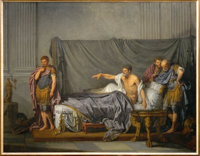 Emperor Lucius Septimius Severus Accuses His Son Caracalla of Planning His Assassination by Jean Baptiste Greuze