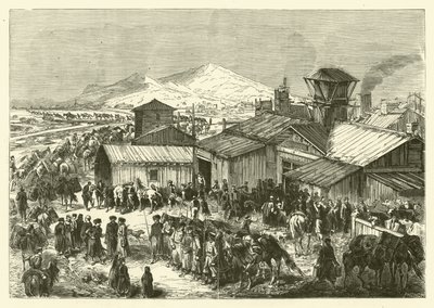 Russian Trading Post in Kashgar by Jean Baptiste Henri Durand Brager