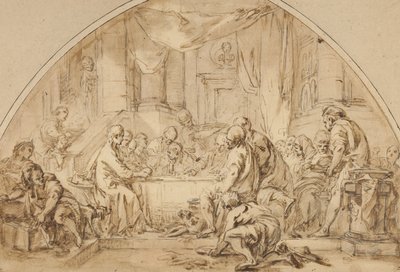 Study for The Last Supper by Jean Baptiste Huet