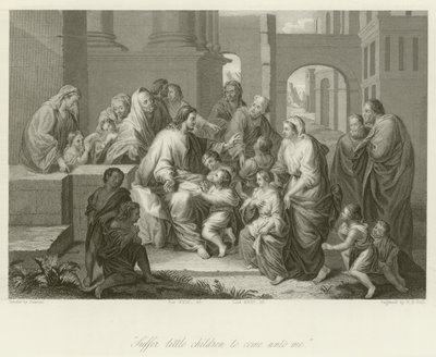 Suffer little children to come unto me by Jean Baptiste Jouvenet