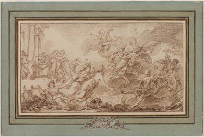 Boreas Abducting Oreithyia by Jean Baptiste Marie Pierre