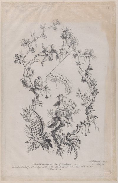 A New Book of Chinese Ornaments. Invented & Engraved by J. Pillement by Jean Baptiste Pillement
