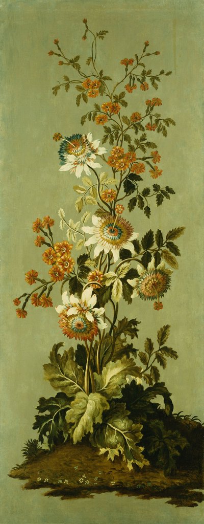 Decorative Panels with Flowers by Jean Baptiste Pillement