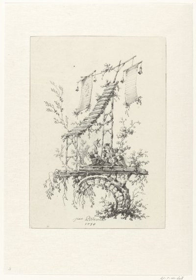 Ornamental Composition in Chinoiserie Style by Jean Baptiste Pillement