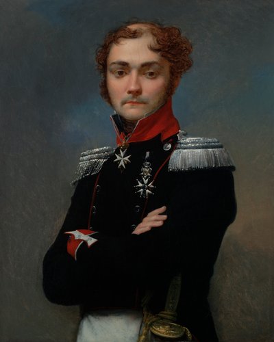 Portrait of Charles-Louis Regnault, an Officer from the Napoleonic Wars by Jean Baptiste Regnault