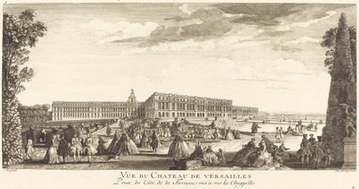View of the Chateau de Versailles Taken from the Terrace Opposite the Chapel by Jean Baptiste Rigaud