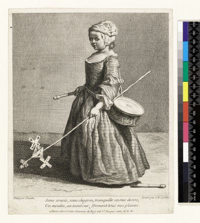 Le Jeune Soldat, engraved by Charles Nicolas Cochin I by Jean Baptiste Simeon (after) Chardin