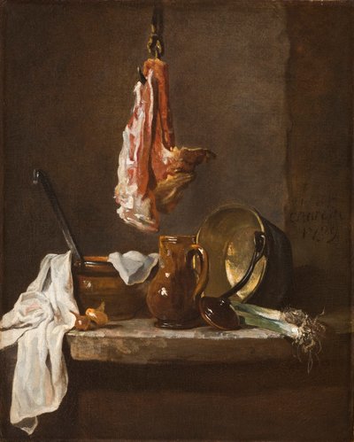 Still Life with a Rib of Beef, 1739 by Jean Baptiste Simeon Chardin