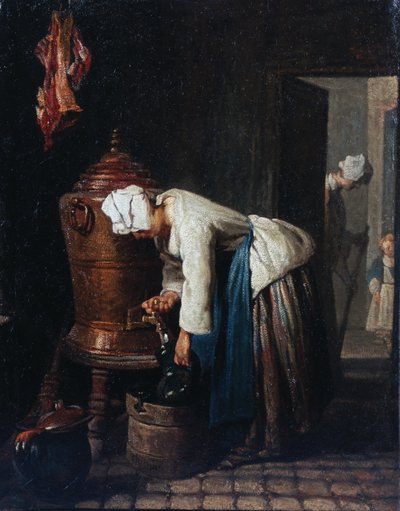 Woman Drawing Water at the Cistern by Jean Baptiste Simeon Chardin