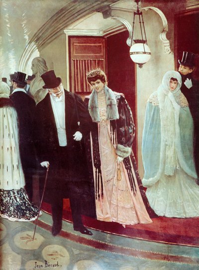 Couple at the Opera by Jean Beraud