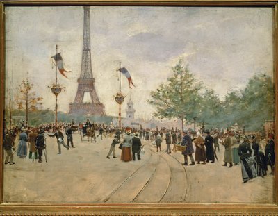 Entrance to the Universal Exhibition in Paris by Jean Beraud