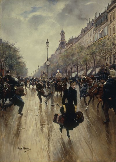 Waiting, rue de Chateaubriand in Paris by Jean Beraud Wall Art, Canvas  Prints, Framed Prints, Wall Peels