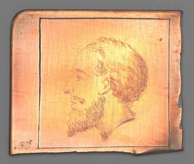 Head of a Bearded Man in Profile to the Left by Jean Bernard