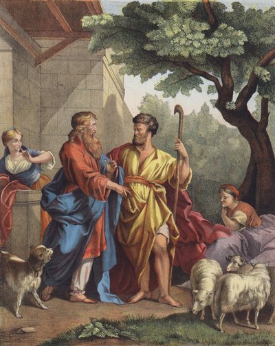 Covenant of Jacob and Laban by Jean Bernard after Restout