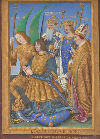 Leaf from the Hours of Louis XII by Jean Bourdichon