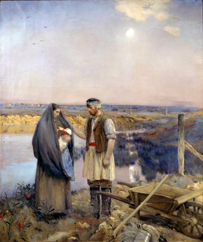 The Day Made a Peasant Family by Jean Charles Cazin