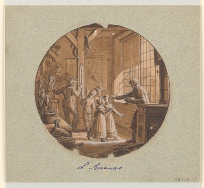 Design for a Painted Porcelain Plate, Pineapple from the Dessert Service by Jean Charles Develly