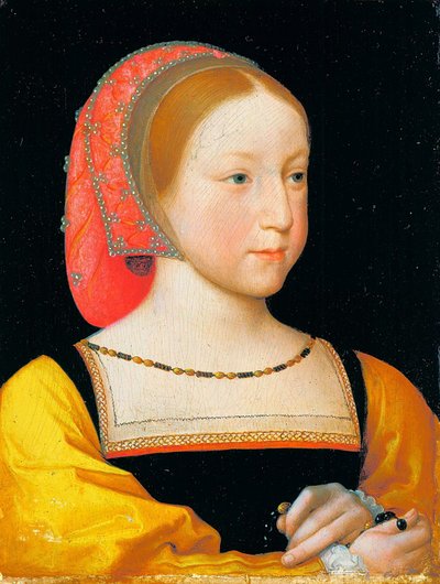 Portrait of Charlotte of France by Jean Clouet