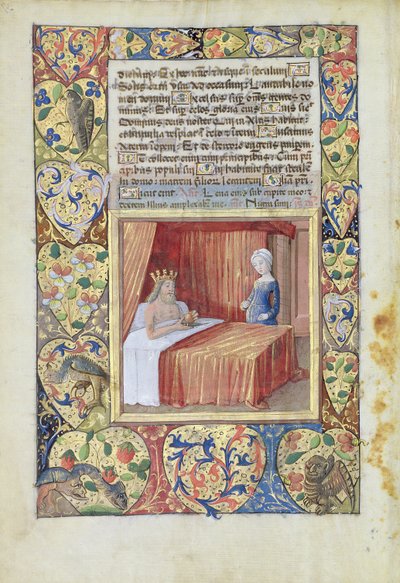 A King Lying in Bed, from the 