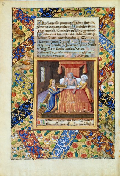 Isaac blessing Jacob, from 