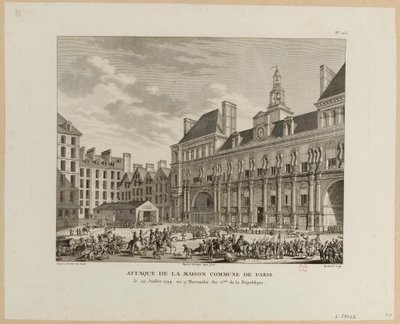 Attack on the Paris Commune House by Jean Duplessis Bertaux