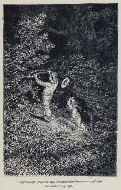 Before them, grew the most beautiful blackberries in wonderful quantities by Jean Edouard Dargent