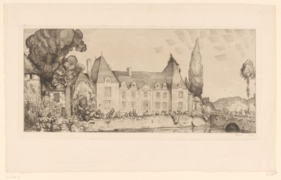 View of a Castle by the Water by Jean Emile Laboureur (signed by artist)