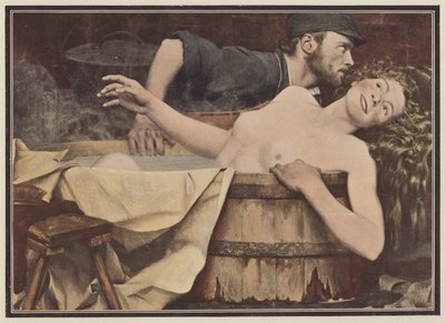 After Washing, Woman in a Bath Tub by Jean Eugene Buland