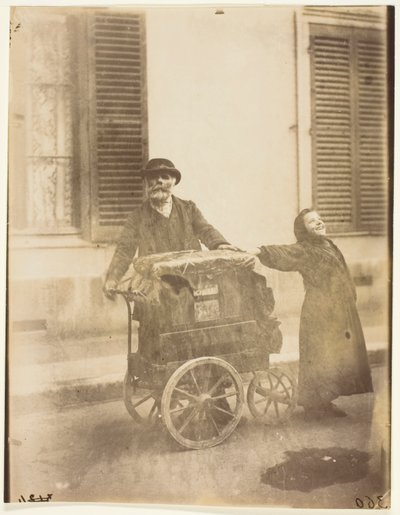 Organ Player by Jean Eugène Auguste Atget