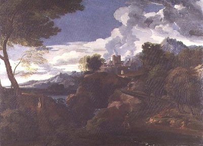 Landscape with a Burning City by Jean Francois I Millet