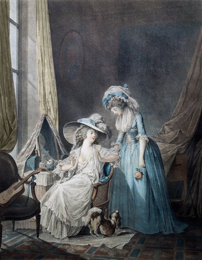 The Difficult Confession - Engraving by Janinet by Jean Francois Janinet