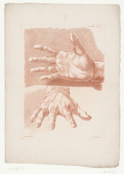 Two Hands (Compositions with Human Body Parts) by Jean Francois Janinet