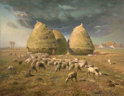 Haystacks: Autumn by Jean Francois Millet