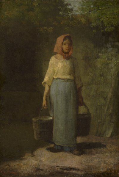 Peasant Girl Returning from the Well by Jean Francois Millet