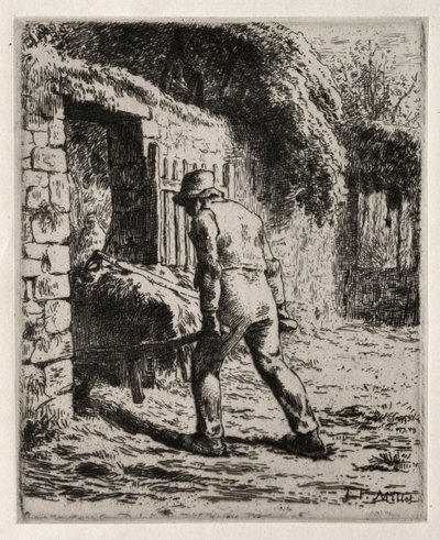 Peasant Returning from the Manure Heap by Jean Francois Millet