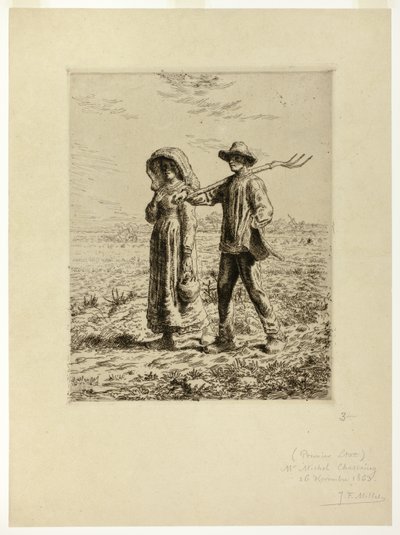 Peasants Going to Work by Jean Francois Millet