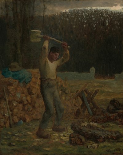 The Woodchopper by Jean Francois Millet