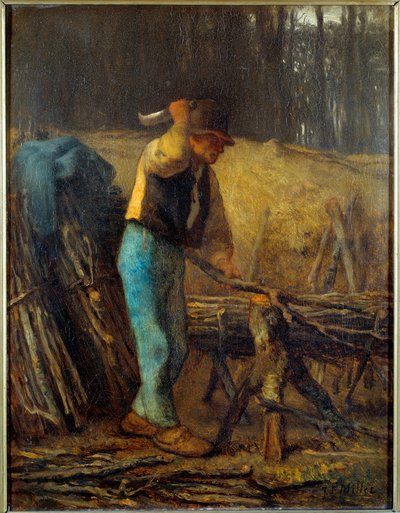 The Wood Splitter by Jean Francois Millet