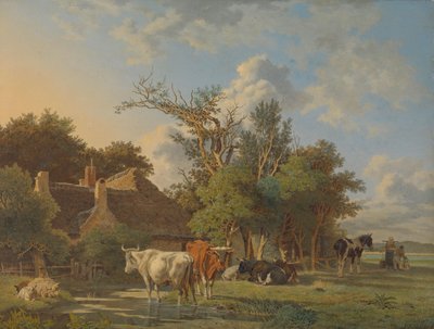 Landscape by Jean Francois Valois