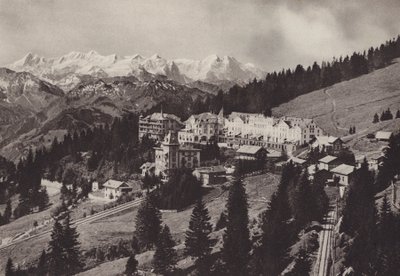 Grand Hotel, Rigi Kaltbad, An der Zahnradbahn Vitznau Rigi Kulm gelegen by Jean Gaberell