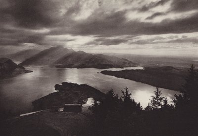 Rigi Kaltbad, Evening Mood with View from Kanzeli by Jean Gaberell