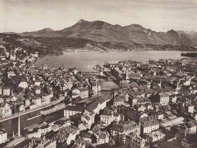 Switzerland: Lucerne, from the Gutsch, Looking Towards the Lake and the Rigi by Jean Gaberell