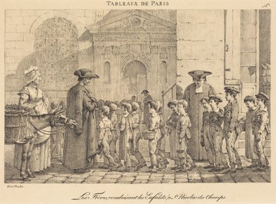 The Brothers Lead the Children, at St. Nicolas des Champs by Jean Henri Marlet